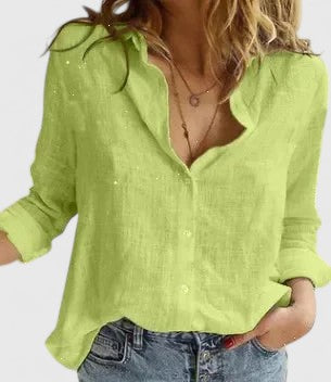 Abigailne – Relaxed Button-Up Shirt