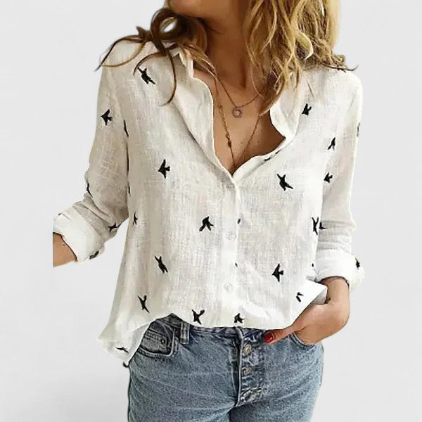 Abigailne – Relaxed Button-Up Shirt