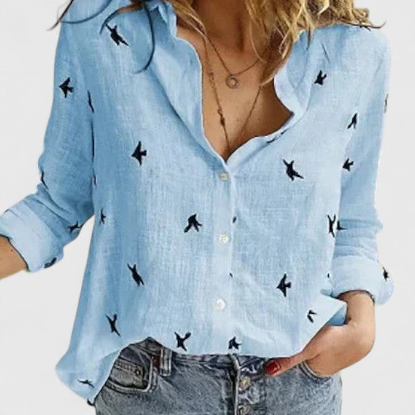 Abigailne – Relaxed Button-Up Shirt