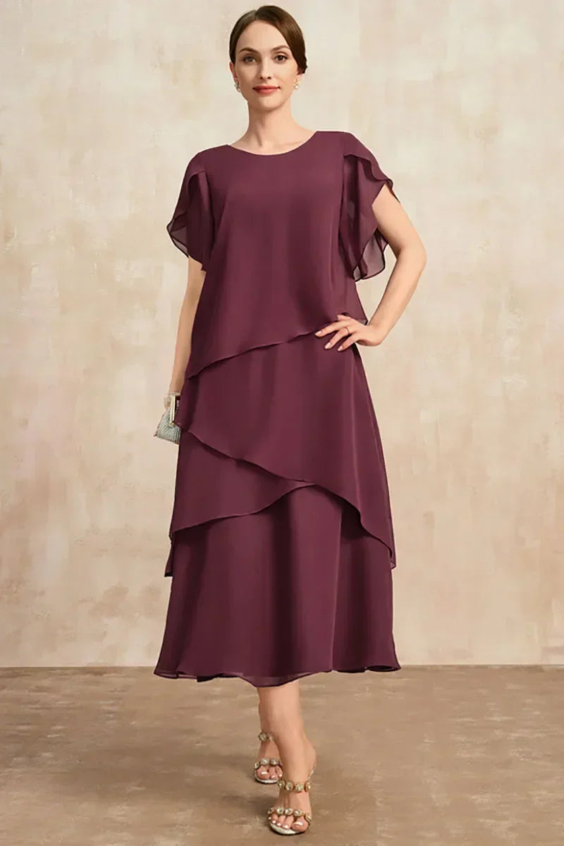 Xaneth – Layered Midi Occasion Dress