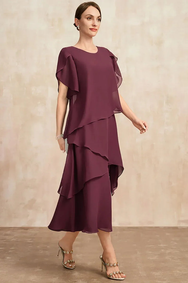 Xaneth – Layered Midi Occasion Dress