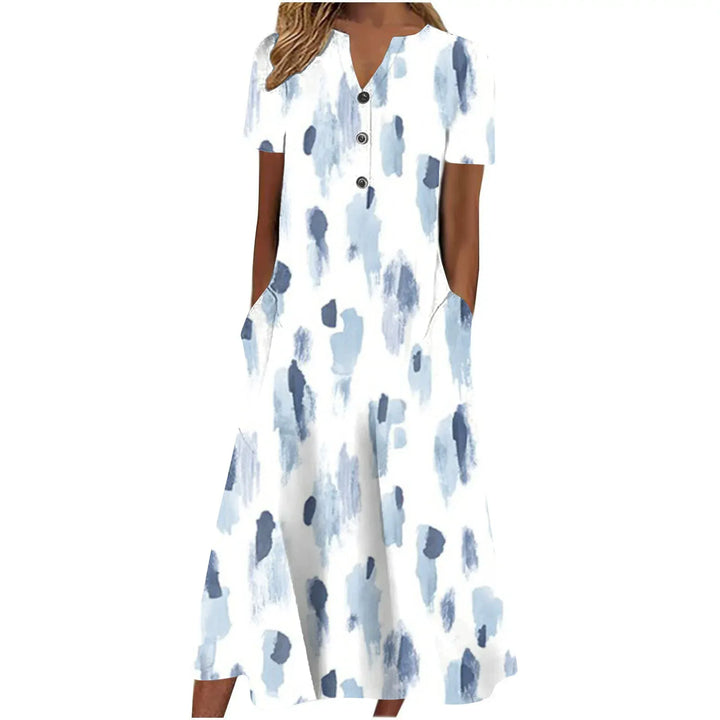 Amavice – Abstract Printed Midi Dress