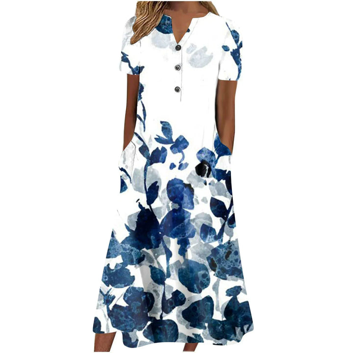 Amavice – Abstract Printed Midi Dress