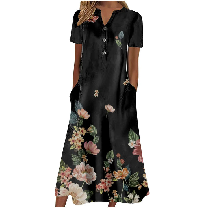 Amavice – Abstract Printed Midi Dress