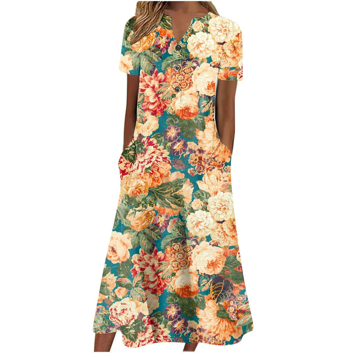 Amavice – Abstract Printed Midi Dress