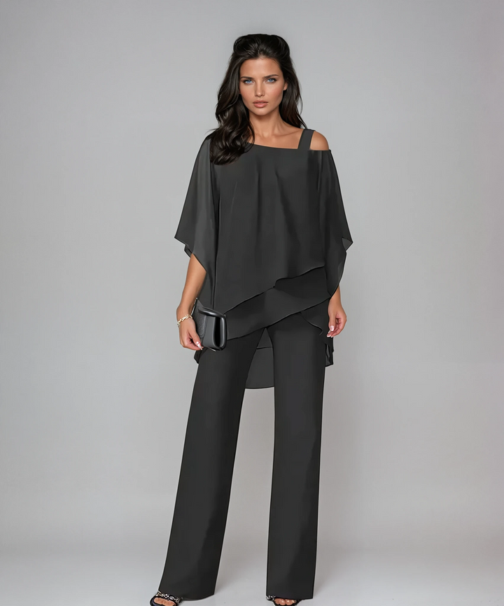 Arlisse – Layered Wide-Leg Trouser Set