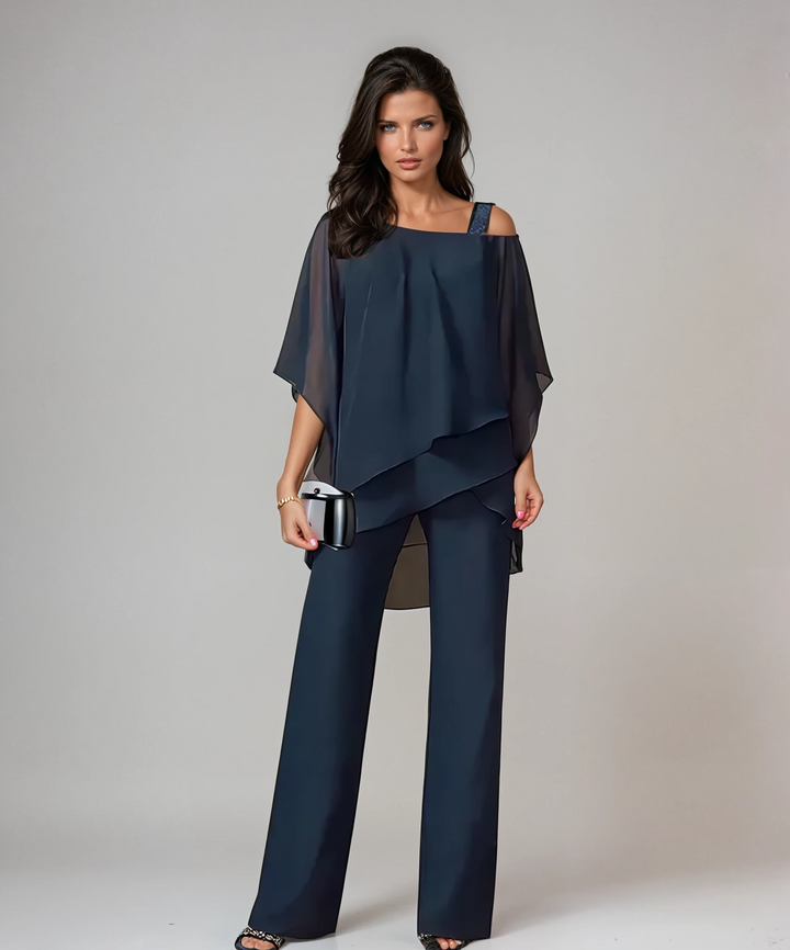 Arlisse – Layered Wide-Leg Trouser Set