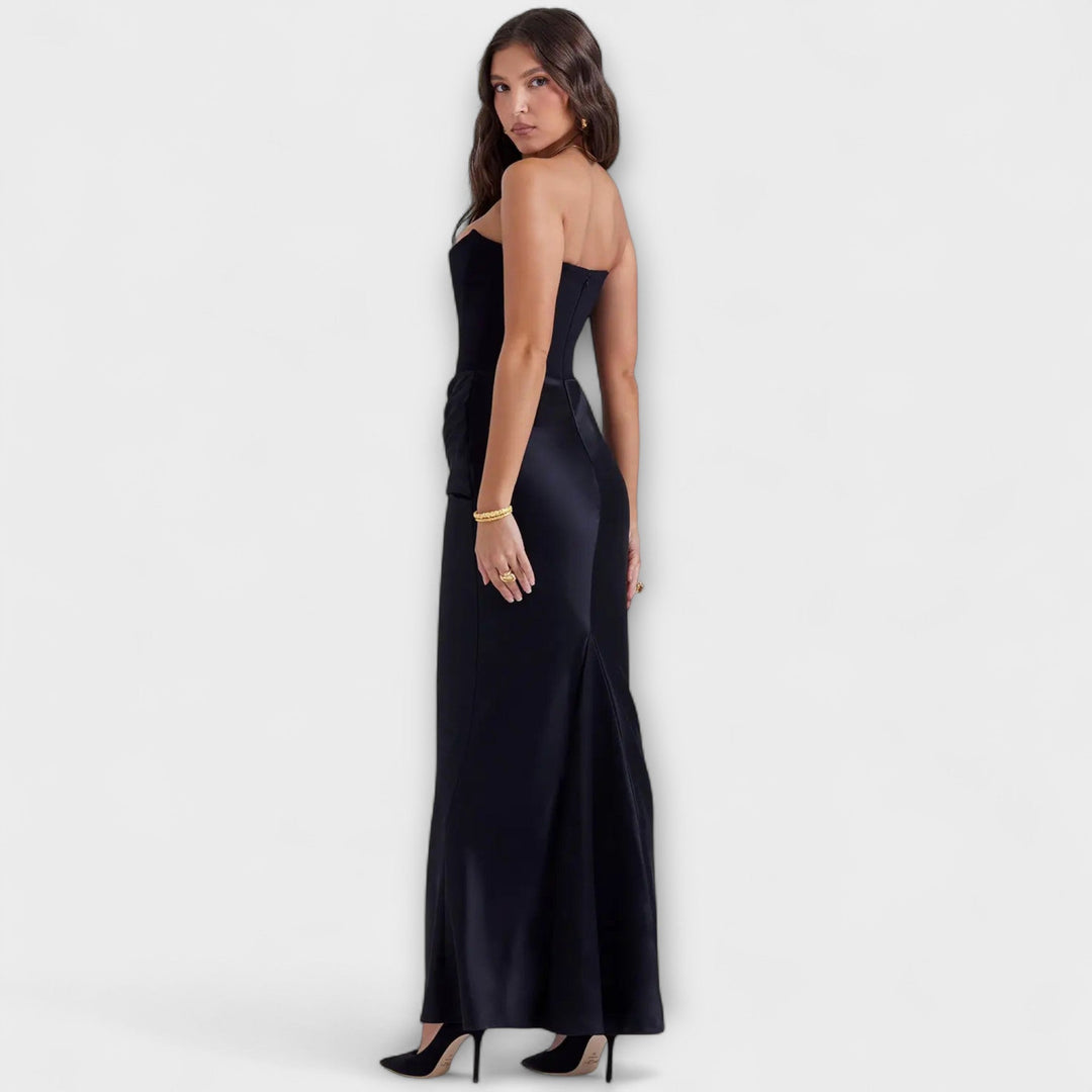 Aderynne – Strapless Draped Evening Dress