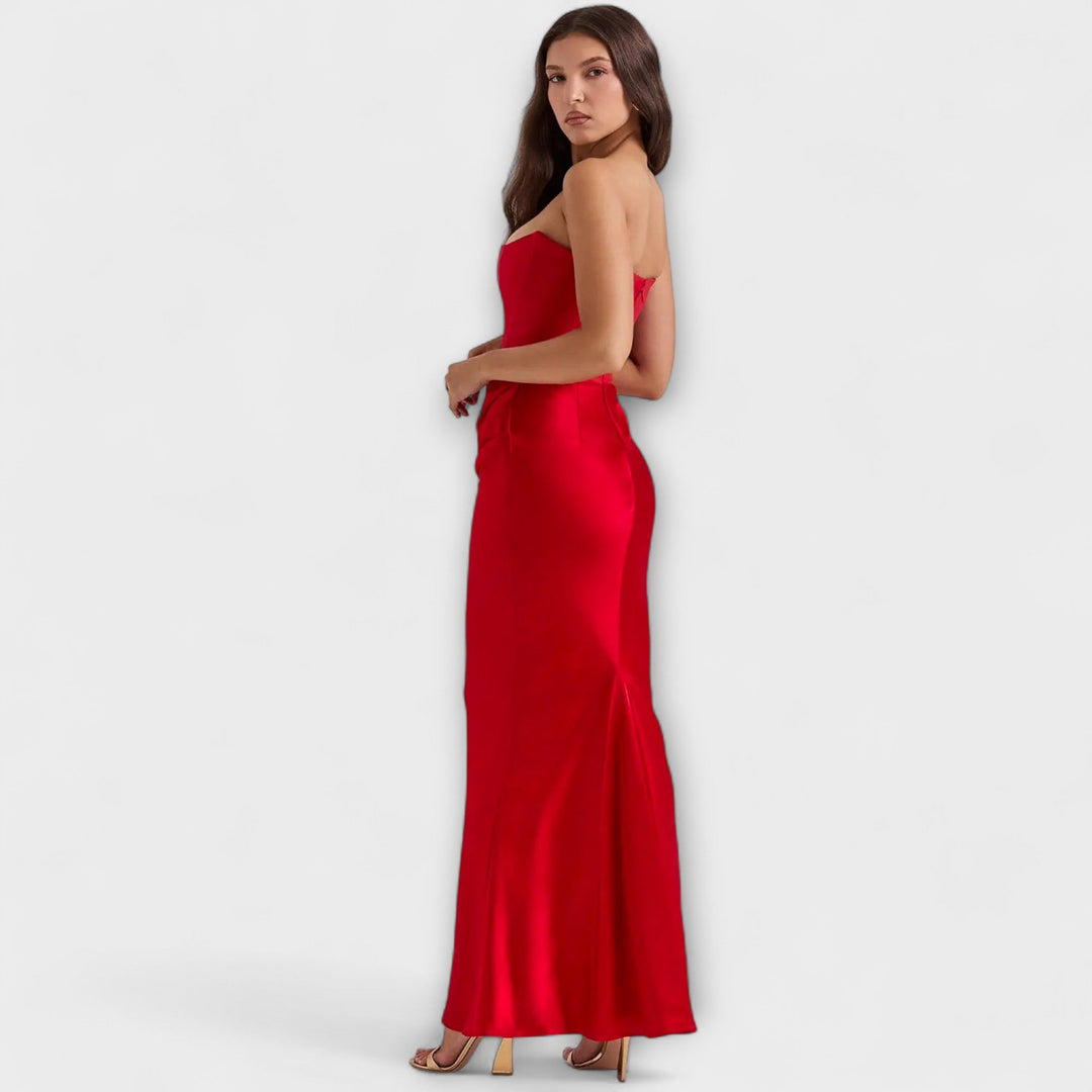 Aderynne – Strapless Draped Evening Dress