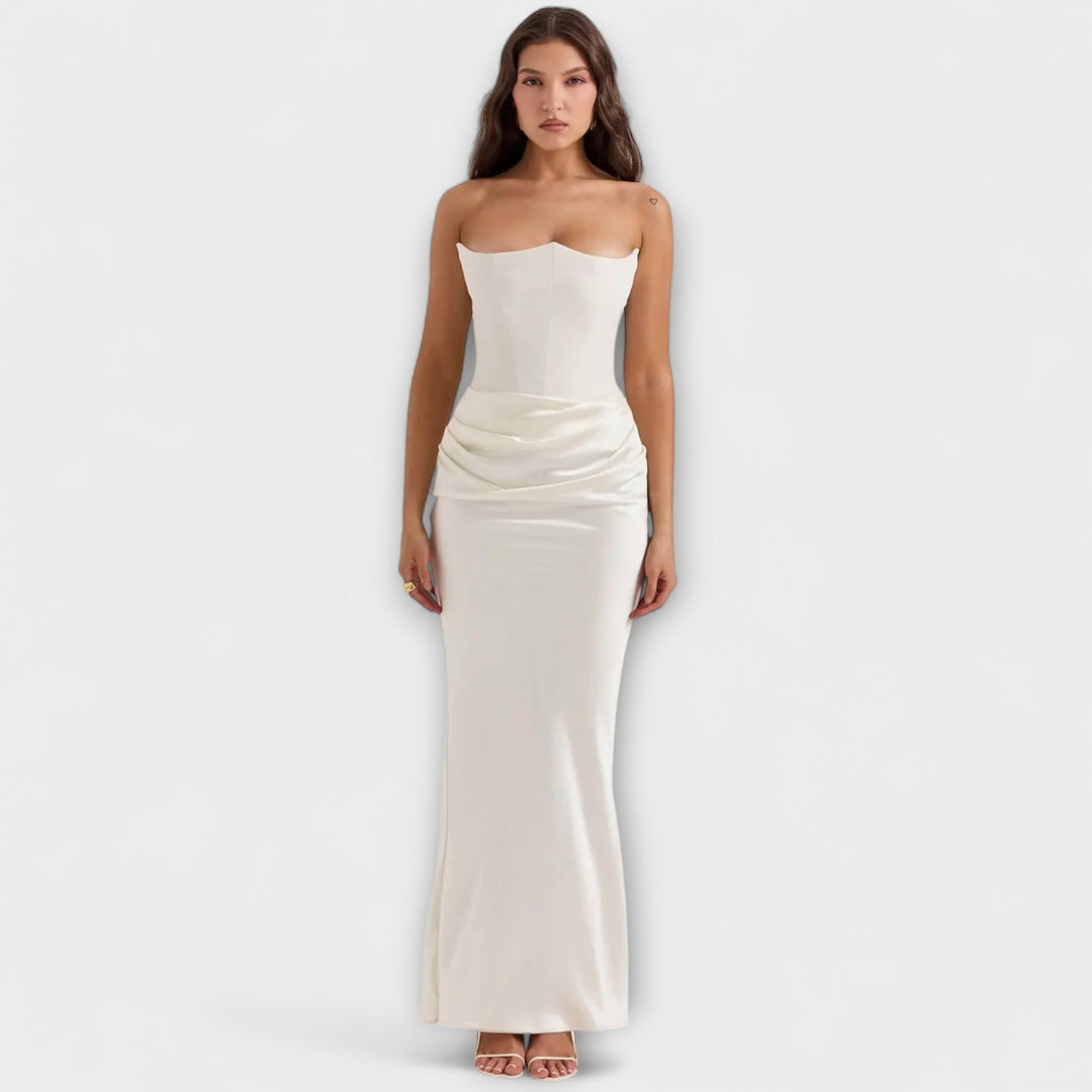 Aderynne – Strapless Draped Evening Dress