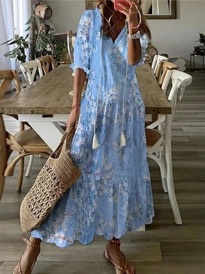 Arianell – Printed Boho Maxi Dress